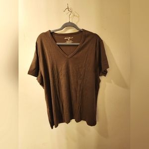 Womens Eddie Bauer V-Neck shirt size xxl